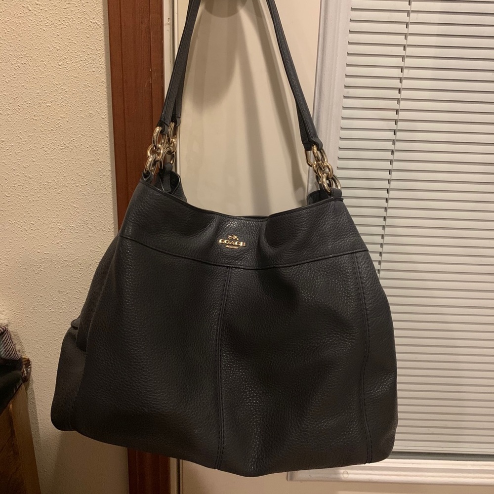 Midnight Blue Coach Lexy shoulder bag